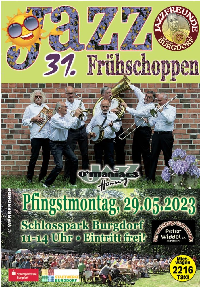 31. Jazz Frühschoppen im Schlosspark Burgdorf am 29.Mai 2023 © Gemeinnütziger Kulturverein JAZZFREUNDE ALTKREIS BURGDORF e.V.