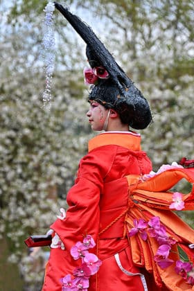 Cosplayer auf dem Kirschblütenfest im Hiroshimahain in Hannover am 23.April 2023 © Jens Schade