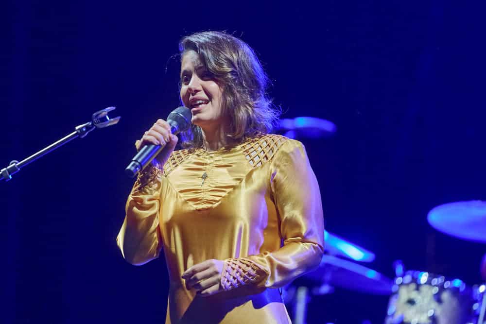 Katie Melua bei deutschen Auftakt ihrer "Love & Money" Tour 2023 im ausverkauften Theater am Aegi in Hannover am 15.April 2023 © Ulrich Stamm