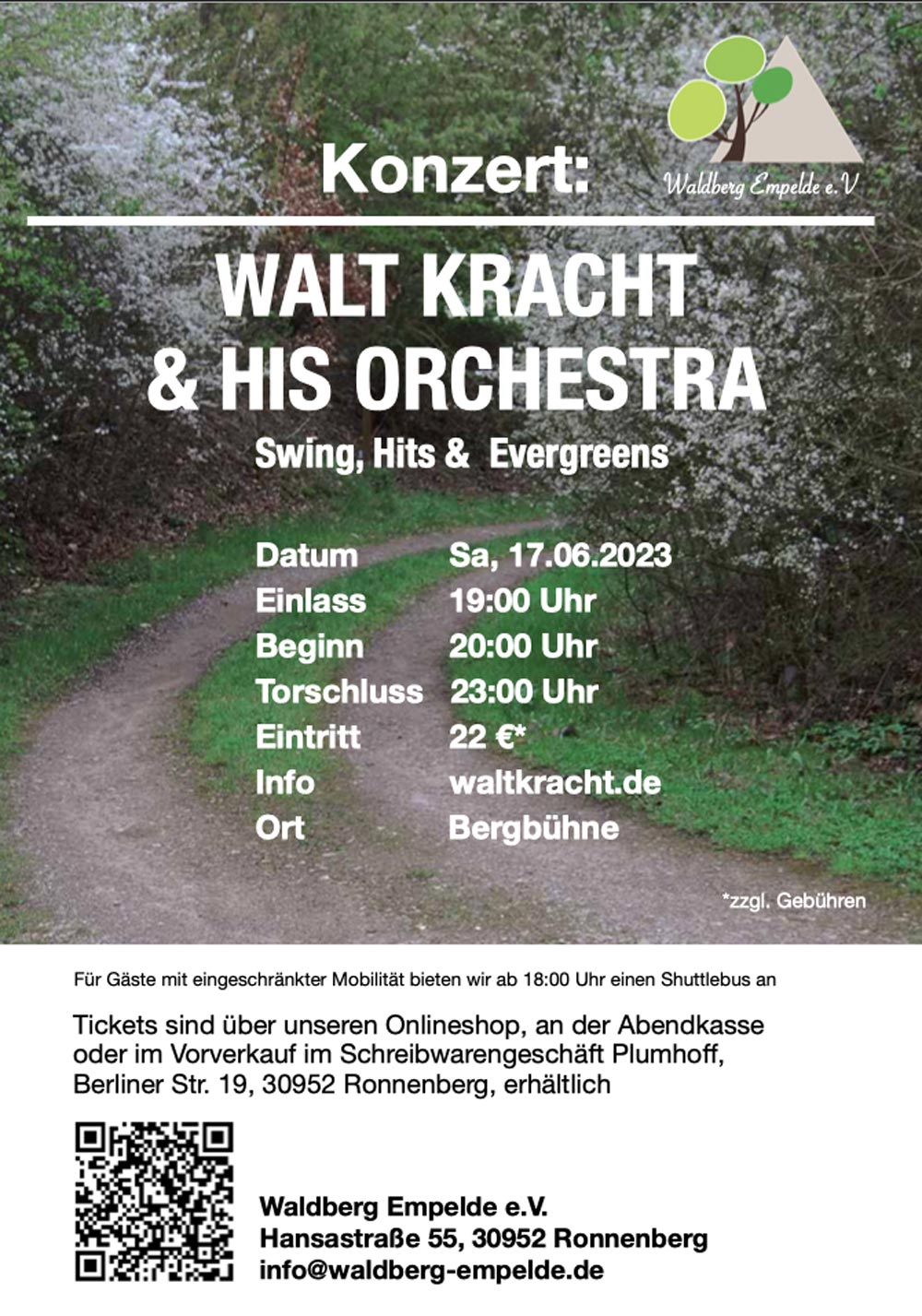 Walt Kracht & His Orchestra - Konzert auf der BErgbühne Empelde © Walt Kracht