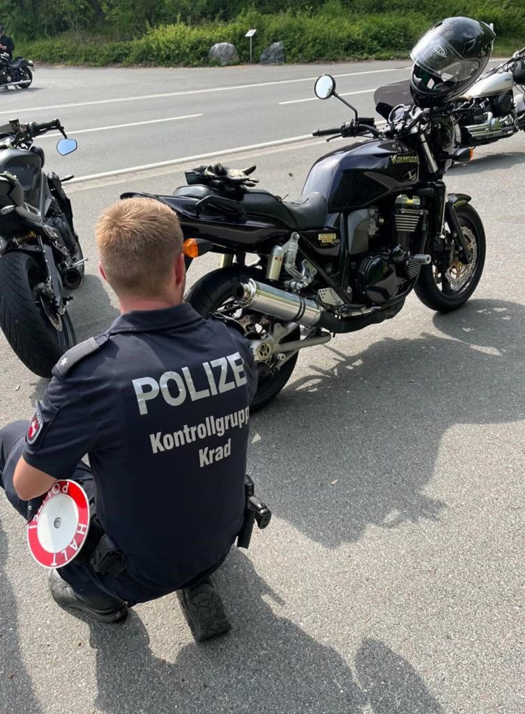 Motorradkontrollen der Polizei © Polizei Hildesheim