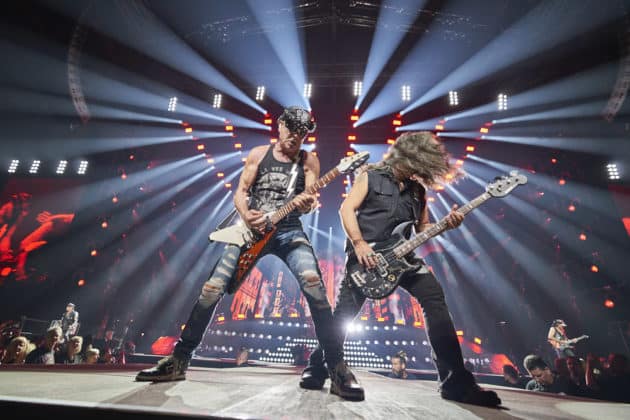 Scorpions auf ihrer Rock Believer World Tour 2023 in der ZAG Arena in Hannover am 19.05.23 © Ulrich Stamm