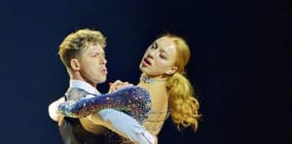 Anna Ermakova und Valentin Lusin gewinnen bei Let's Dance 2023 in der ausverkauften ZAG Arena in Hannover am 01.12.2023 © Ulrich Stamm